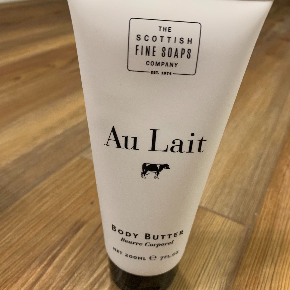 Au Lait Milk Body Butter in a Tube 7oz  by Scottish Fine Soaps